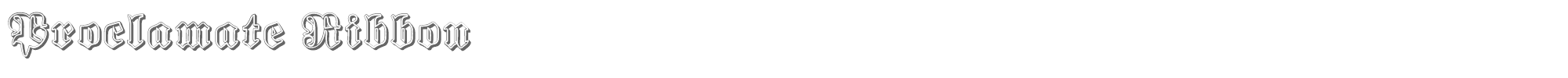 Proclamate proclamate ribbon.ttf font preview